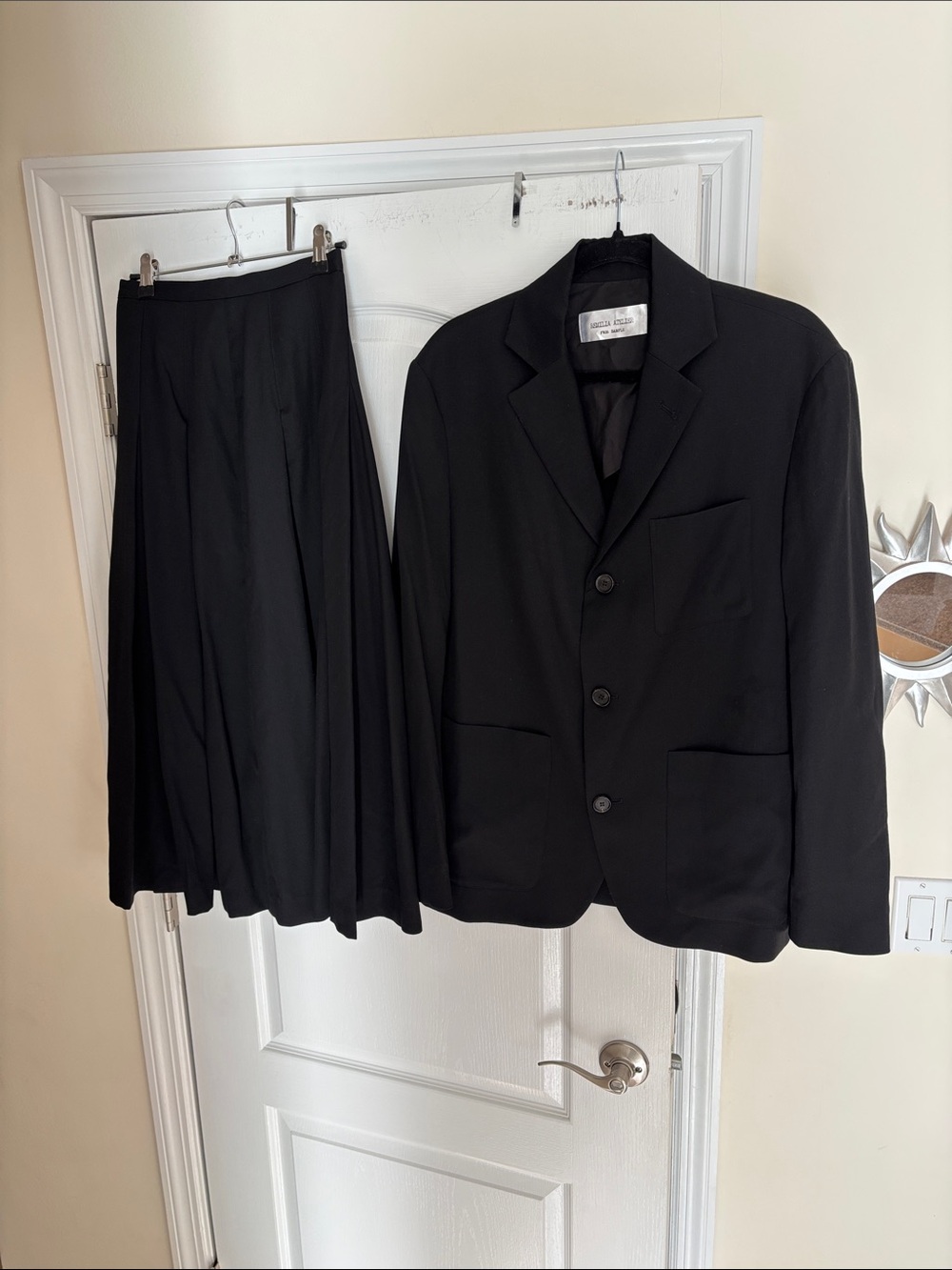 REMILLA ATELIER ELENA VELEZ SAMPLE FW 26 LADIES WORK BLACK JACKET-10 & SKIRT
